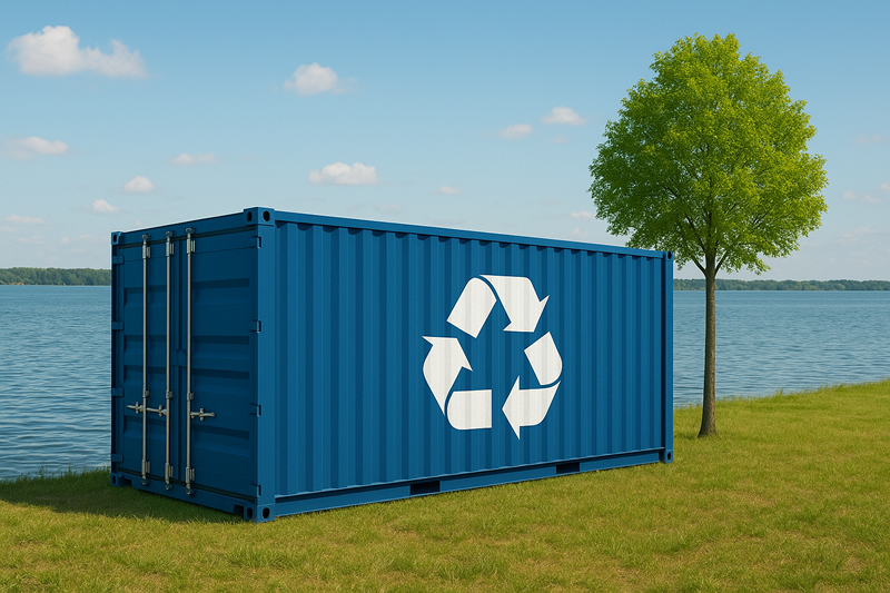 Recycling und Wiederverwendung von Containern