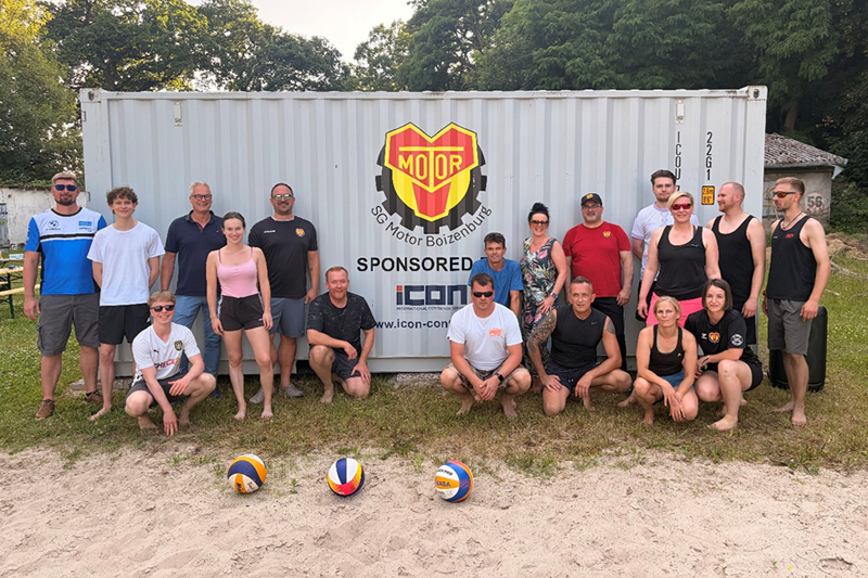 iCON Container spendet Mobiles Lager für Breitensport-Verein Motor-Boizenburg